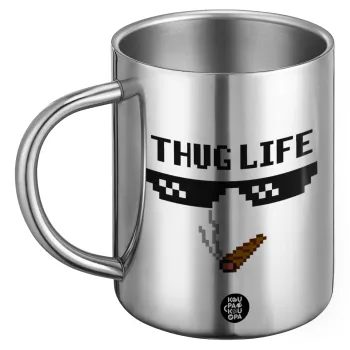 thug life, Ανοξείδωτη Μεταλλική Κούπα 450ml - Διπλού Τοιχώματος
