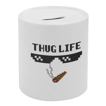 thug life, Κουμπαράς πορσελάνης με τάπα