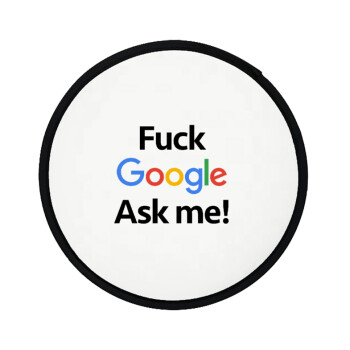Fuck Google, Ask me!, Βεντάλια υφασμάτινη αναδιπλούμενη με θήκη (20cm)