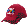 Adult Cap RACING Ultimate Red/Black, (100% COTTON DRILL, ADULT, UNISEX, ONE SIZE ADULT)