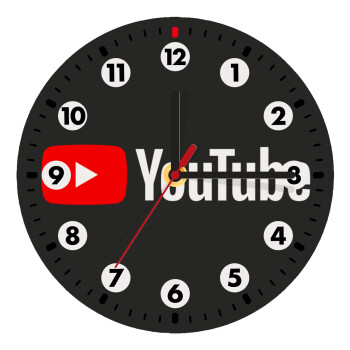 Youtube, Wooden wall clock (20cm)