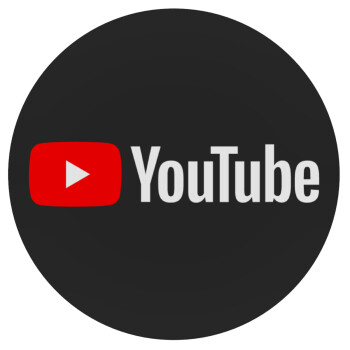 Youtube, Mousepad Round 20cm