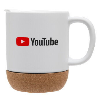 Youtube, Ceramic coffee mug Cork (MAT), 330ml