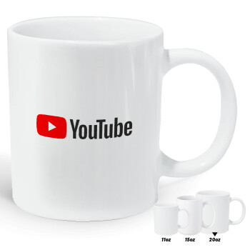 Youtube, Κούπα Giga, κεραμική, 590ml