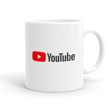 Youtube, Ceramic coffee mug, 330ml (1pcs)