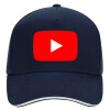 DRILL Adult Ultimate Hat BLUE/WHITE, (100% COTTON, ADULT, UNISEX, ONE SIZE)