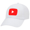 Καπέλο Ενηλίκων Baseball Λευκό 5-φύλλο (POLYESTER, ΕΝΗΛΙΚΩΝ, UNISEX, ONE SIZE)