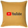 Sofa cushion YELLOW 50x50cm includes filling