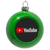Green Christmas tree ornament bauble 8cm