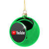Green Christmas tree ornament ball 8cm