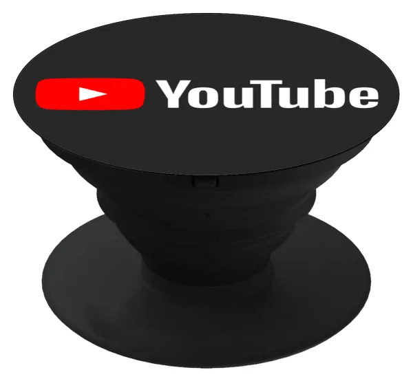 Youtube — Phone Holders Stand  Μαύρο Βάση Στήριξης Κινητού στο Χέρι