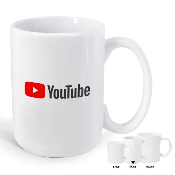 Youtube, Κούπα Mega, κεραμική, 450ml