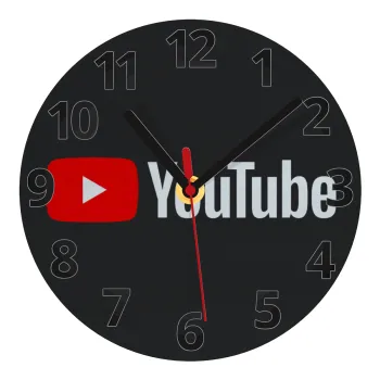 Youtube, Ρολόι τοίχου γυάλινο (20cm)