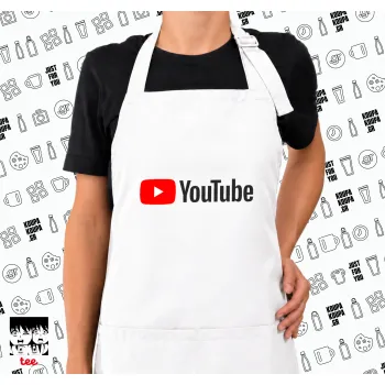 Youtube, Ποδιά μακριά Σεφ ολόσωμη με τσέπες white (ΕΝΗΛΙΚΩΝ)