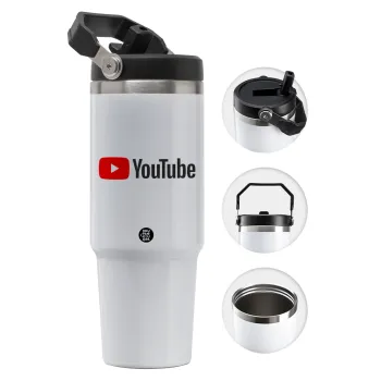 Youtube, Θερμός Ανοξείδωτο 30oz με χερούλι