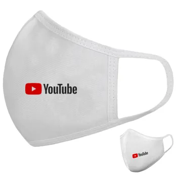Youtube, Μάσκα υφασμάτινη υψηλής άνεσης παιδική (Δώρο πλαστική θήκη)