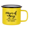 Metallic enamel MATT Yellow cup 360ml