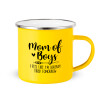 Yellow Enamel Metallic Cup 360ml