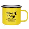 Metallic enamel MATT Yellow cup 360ml