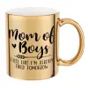 Mug ceramic, gold mirror, 330ml