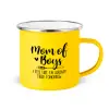 Yellow Enamel Metallic Cup 360ml