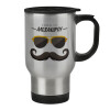Κούπα ταξιδιού ανοξείδωτη με καπάκι, διπλού τοιχώματος (θερμό) 450ml