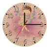 Ρολόι τοίχου ξύλινο plywood (20cm)