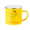 Yellow Enamel Metallic Cup 360ml