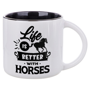 Life is Better with a Horses, Κούπα κεραμική 400ml