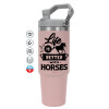 Pink color, 890ml (30oz) stainless Steel Tumbler with Handle