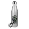 Metallic Glitter Silver Thermos Flask (Stainless steel), double-walled, 500ml