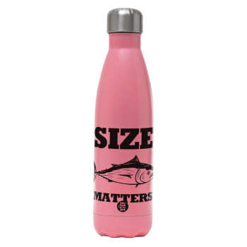 Size matters, Metal mug thermos Pink Mat (Stainless steel), double wall, 500ml