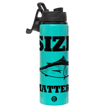 Size matters, Μεταλλικό παγούρι νερού με καπάκι ασφαλείας, αλουμινίου 850ml