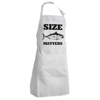 Size matters, Adult Chef Apron (with sliders and 2 pockets)