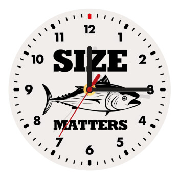 Size matters, Wooden wall clock (20cm)