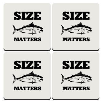 Size matters, ΣΕΤ 4 Σουβέρ ξύλινα τετράγωνα (9cm)