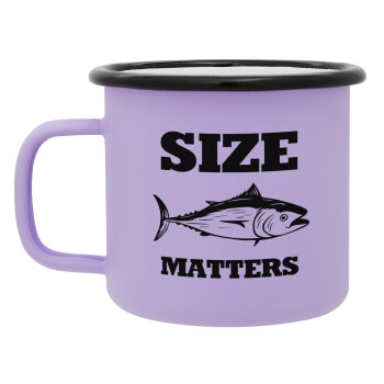 Size matters, Κούπα Μεταλλική εμαγιέ ΜΑΤ Light Pastel Purple 360ml