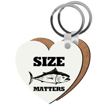 Size matters, Μπρελόκ Ξύλινο καρδιά MDF