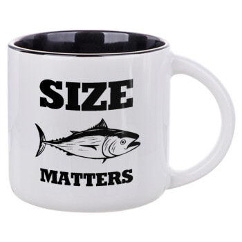 Size matters, Κούπα κεραμική 400ml Λευκή/Μαύρη