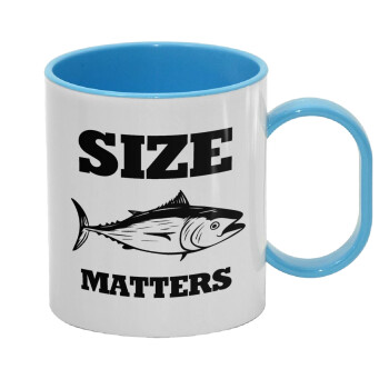 Size matters, Κούπα (πλαστική) (BPA-FREE) Polymer Μπλε για παιδιά, 330ml