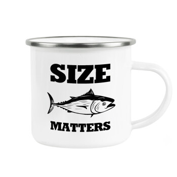 Size matters, Κούπα Μεταλλική εμαγιέ λευκη 360ml