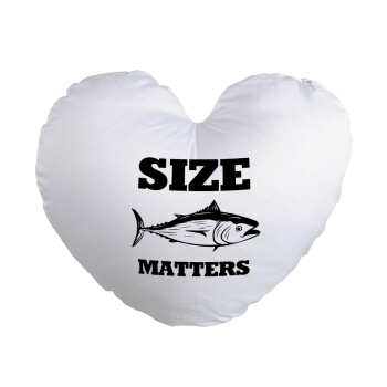 Size matters, Μαξιλάρι καναπέ καρδιά 40x40cm περιέχεται το  γέμισμα