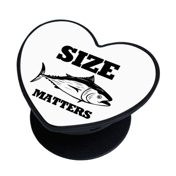 Size matters, Phone Holders Stand  καρδιά Μαύρο Βάση Στήριξης Κινητού στο Χέρι