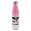 Μεταλλικό παγούρι θερμός Ροζ/Λευκό (Stainless steel), διπλού τοιχώματος, 500ml