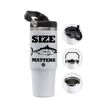 Size matters, 30oz stainless Steel Tumbler with Handle