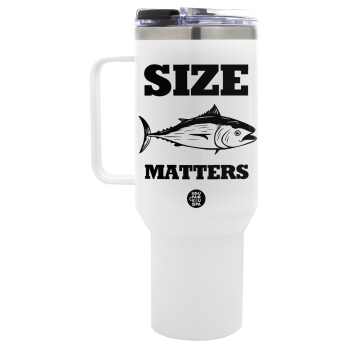 Size matters, Mega Stainless steel Tumbler with lid, double wall 1,2L