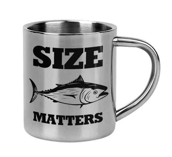 Size matters — Mug Stainless steel double wall 300ml