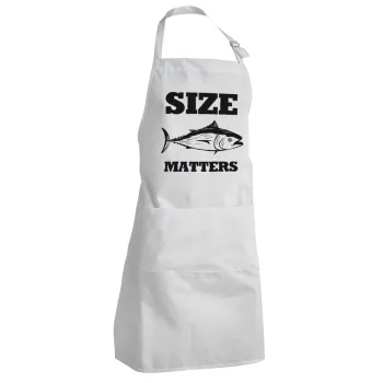 Size matters, Adult Chef Apron (with sliders and 2 pockets)
