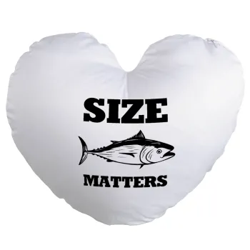Size matters, Μαξιλάρι καναπέ καρδιά 40x40cm περιέχεται το  γέμισμα