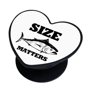 Size matters, Phone Holders Stand  καρδιά Μαύρο Βάση Στήριξης Κινητού στο Χέρι